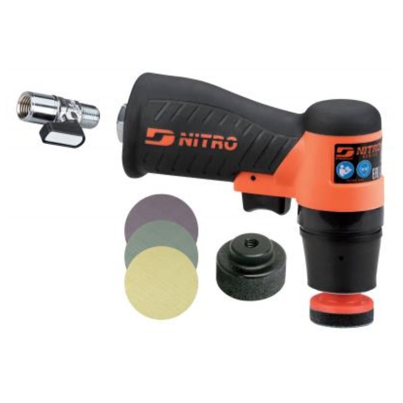 1-1/4in Dia. Pistol Grip Mini Orbital Sander, 8500 RPM