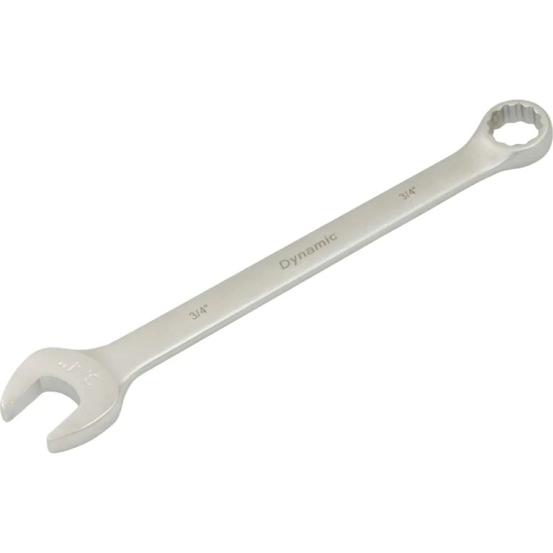 Dynamic Tools 3/4in 12 Point Combination Wrench, Contractor Series, Satin Finish D074324