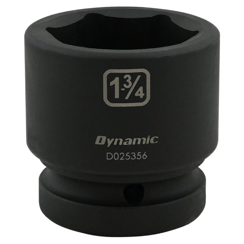 Dynamic Tools 1-3/4in X 1in Drive, 6 Point Standard Length, Impact Socket D025356