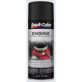 Dupli-Color Engine Paint with CERAMIC Flat Black Aerosol 12 OZ DE1654