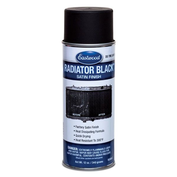 Eastwood Satin Black Radiator Paint, 12-oz. Spray