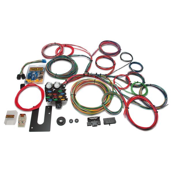 Painless Classic Customizable Chassis Harness - Key In Dash - 21 Circuits