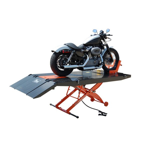 Titan Lifts Black/Orange 1000D-XLT Motorcycle Shop Lift