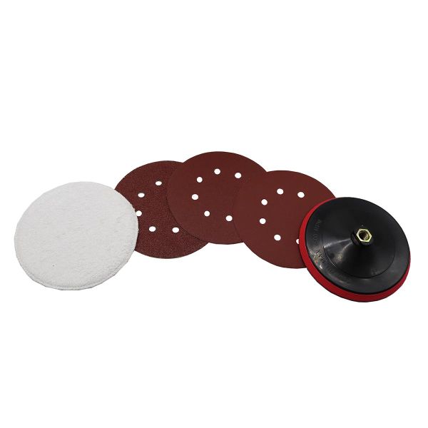 Open Box GRIP 7 Inch Backing Pad with 4pc Sanding Discs -29308