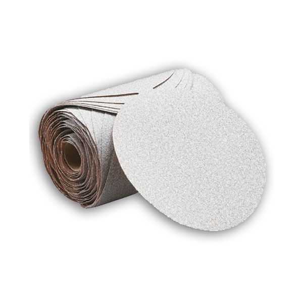 Rhynalox Dry Use Adhesive Back Sandpaper 6" DA White Disk 25 Pack
