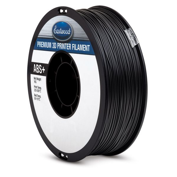 Eastwood 3D Printer ABS+ Filament 1.75mm 1kg Spool Black