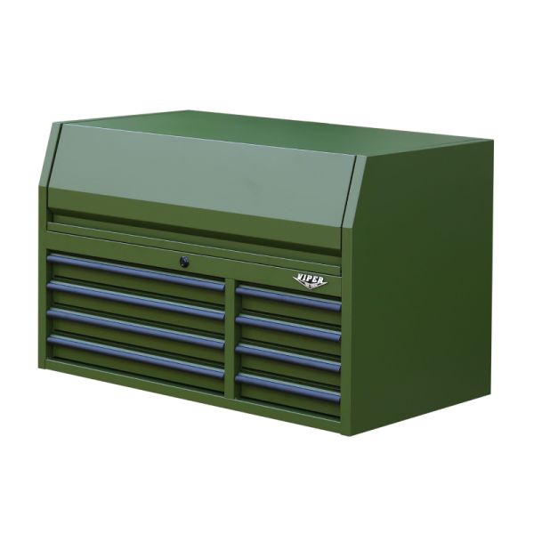 Viper Tool Storage 41 in. 8-Drawer Steel Top Chest, Army Green