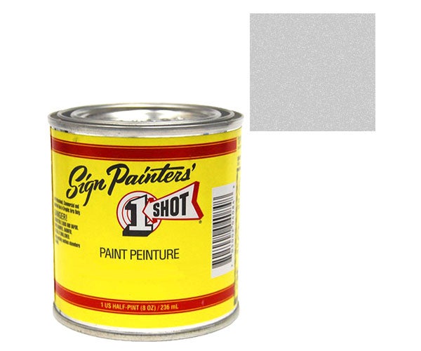 1 Shot Paint Metallic Silver 1/2 Pint