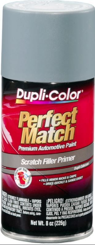 Dupli-Color Perfect Match Premium Automotive Paint Scratch Filler Primer Gray Aerosol 8 OZ BPR0031