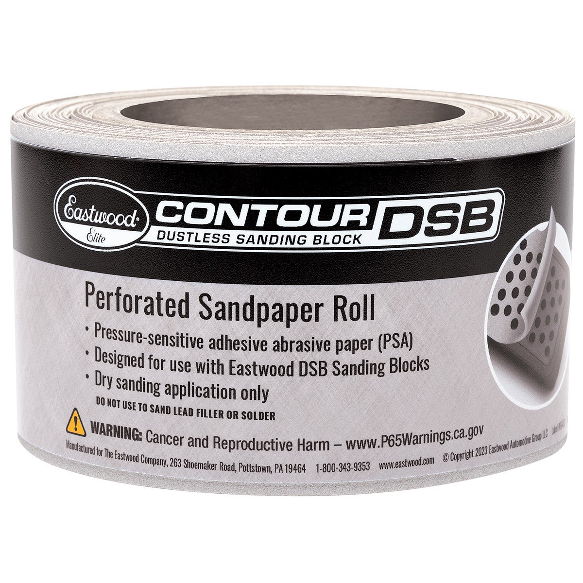 320 Grit PSA Sandpaper for Eastwood Elite Contour DSB Dustless Sanding Blocks - 65486