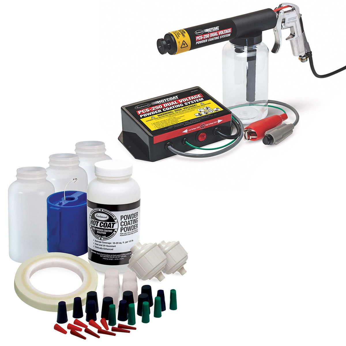 Eastwood HotCoat® PCS-250 Dual Voltage Powder Coating Gun Starter Kit